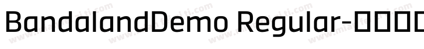 BandalandDemo Regular字体转换